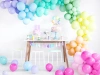 Balony lateksowe 23cm - BLADY RÓŻ - pastel - 100 szt.