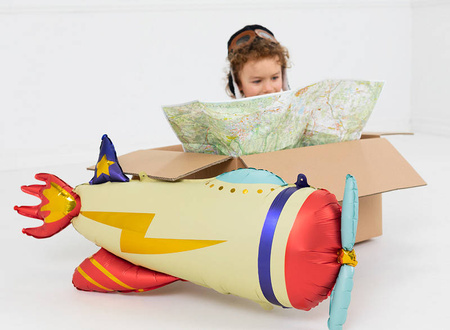  Balon foliowy - Samolot - 91 x 39 cm